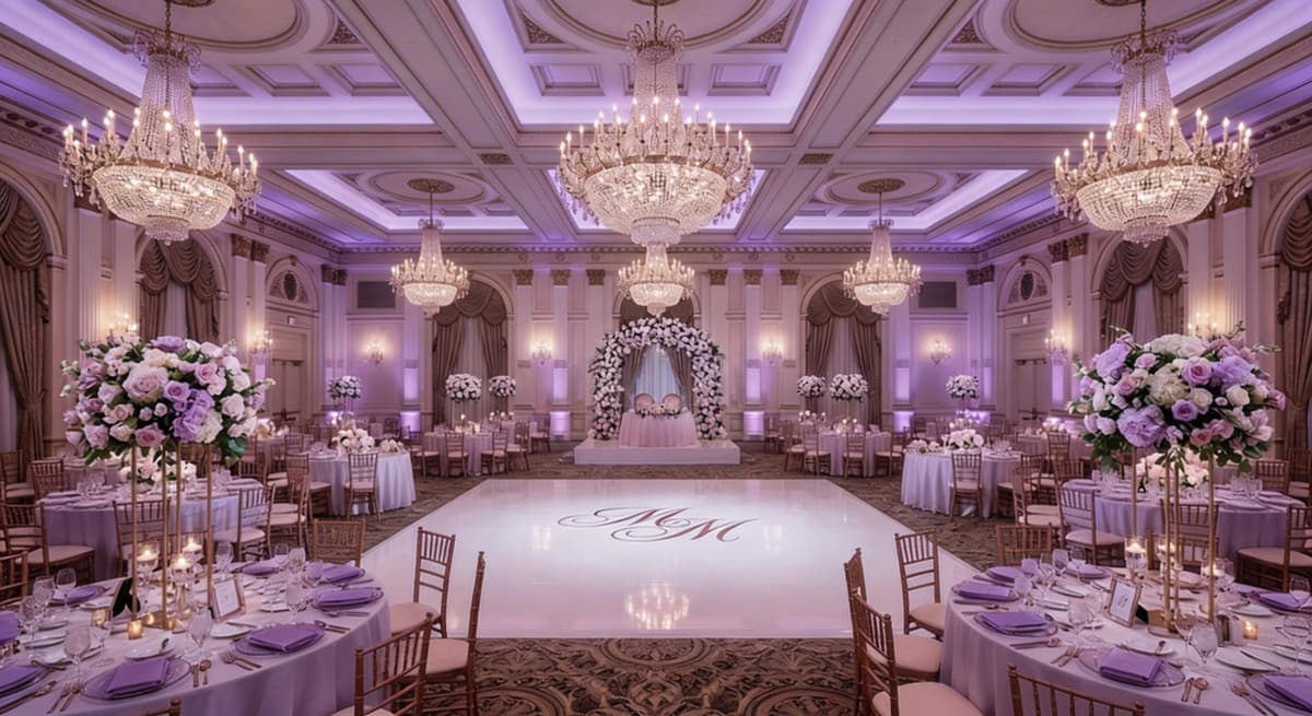 AI generated lavender venue