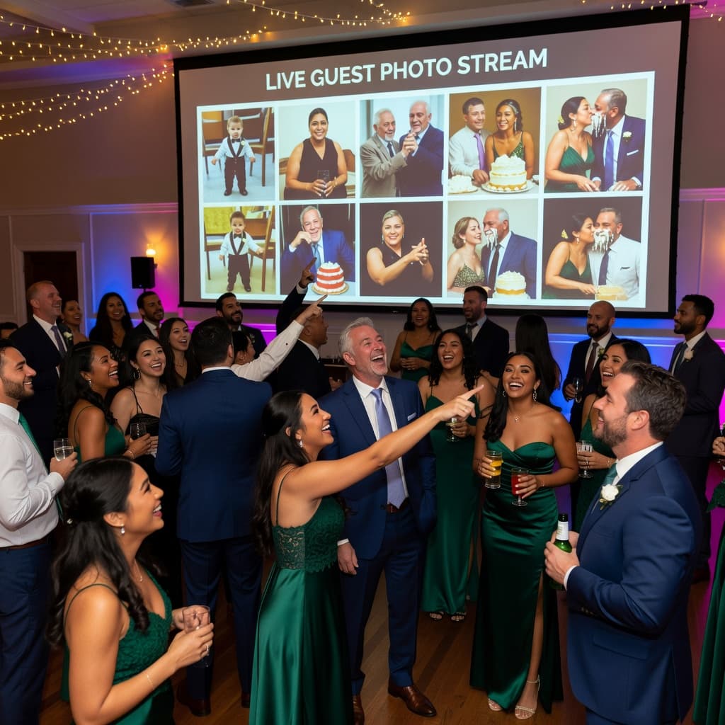 Wedding guest photo